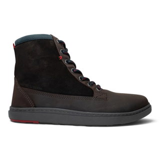Blusun Winterstiefel BLSN-080W (Veloursleder/Nubukleder, Barfußstiefel) dunkelbraun Damen