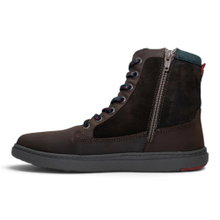 Blusun Winterstiefel BLSN-080W (Veloursleder/Nubukleder, Barfußstiefel) dunkelbraun Damen