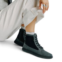 Blusun Winterstiefel BLSN-080W (Veloursleder/Nubukleder, Barfußstiefel) anthrazitgrau Damen