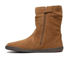 Blusun Winterstiefel BLSN-400W (Veloursleder, Barfußstiefel, warm gefüttert) camel Damen