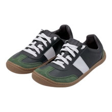 Botas barefoot shoes sneakers (leather, flexible sole, wide toe box) green