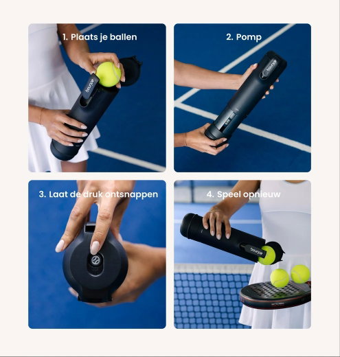 Bounce Druckhalter Tube Padel (Pressurizer, hält die Bälle unter Druck) blau - 1 Dose
