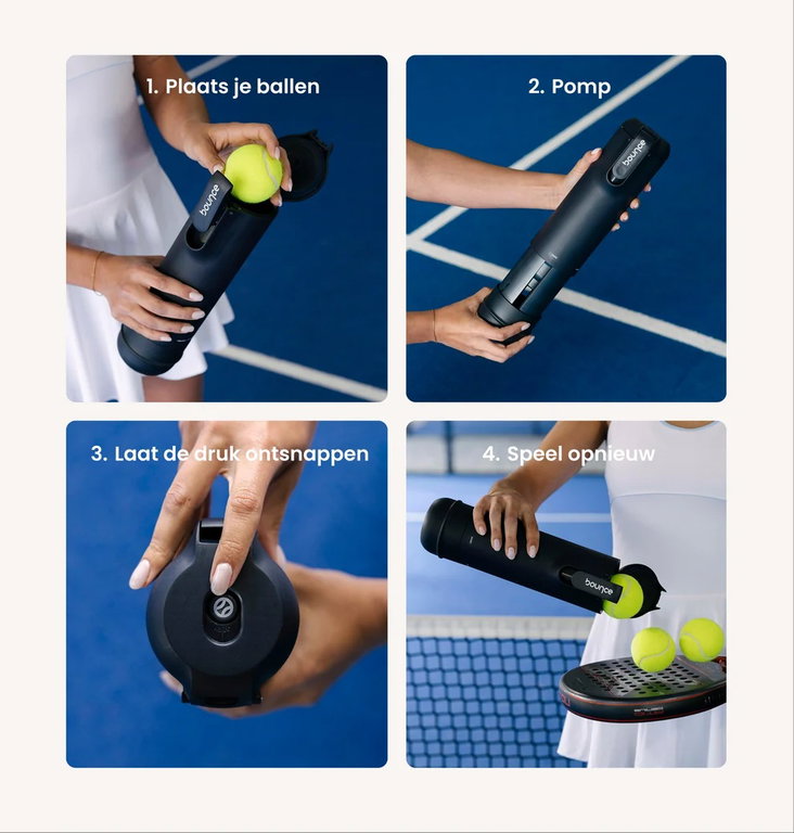 Bounce Pressure Holder Tube Padel (Pressurizer, keeps the balls under pressure) blue - 1 can