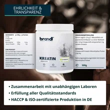 Brandl Kreatin CREAPURE Creatin Monohydrat Pulver 500g Dose