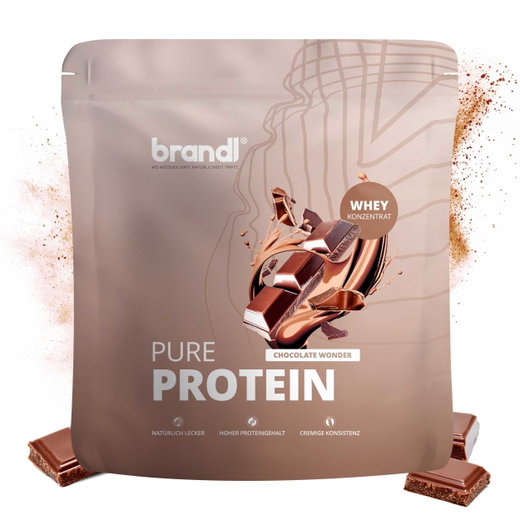 Brandl Proteinpulver Pure Protein Schokolade 1000g Zip-Beutel
