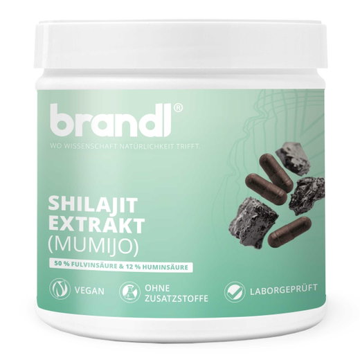 Brandl Shilajit Extrakt (500mg Shilajit Extrakt) 120 Kapseln