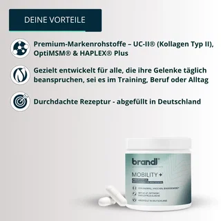 Brandl Mobility+ Capsules (developed for cartilage, bones, and connective tissue) 90 capsules