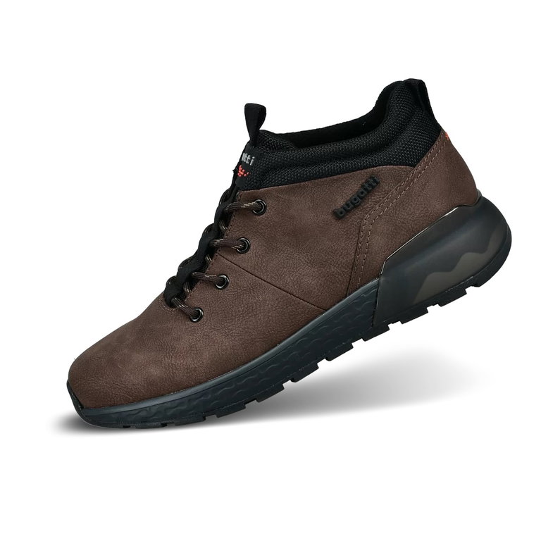 Bugatti Sneaker Plasmax (synthetisches Material in Glattleder Optik) braun Herren
