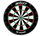 Bullet Dartscheibe Classic schwarz - 1 Stück