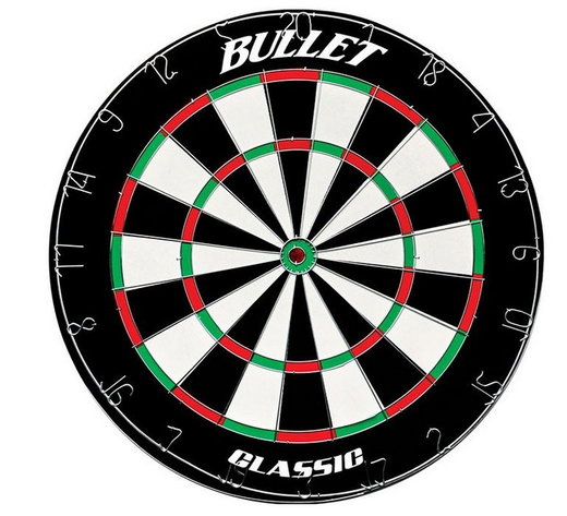 Bullet Dartscheibe Classic schwarz - 1 Stück