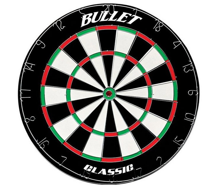 Bullet Dartscheibe Classic schwarz - 1 Stück