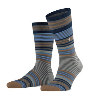 Burlington Daily Sock Stripe dark grey/multicoloured Men - 1 Pair