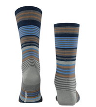 Burlington Tagessocke Stripe dunkelgrau/bunt Herren - 1 Paar