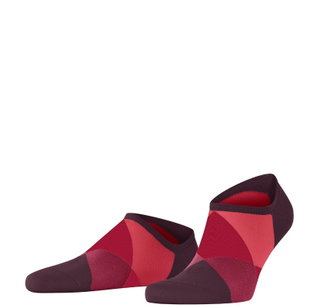 Burlington Daily Sock Sneaker Clyde (Argyle Pattern) red Men - 1 Pair