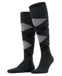 Burlington Knee Socks King (Argyle Pattern) dark grey/light grey Men - 1 Pair