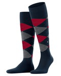 Burlington Knee Socks King (Argyle Pattern) navy blue/red Men - 1 Pair