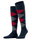 Burlington Kniestrümpfe King (Argyle-Muster) marineblau/rot Herren - 1 Paar