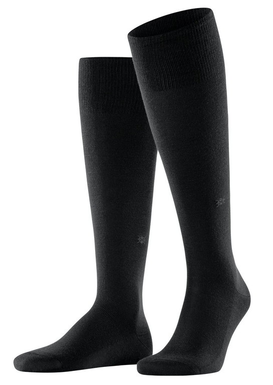 Burlington Knee Socks Leeds 2024 (climate-regulating) black Men's - 1 pair