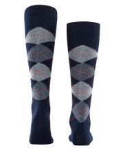 Burlington Kniestrümpfe Preston (Argyle-Muster) marineblau Herren - 1 Paar