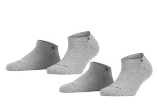 Burlington Daily Sock Sneaker Everyday Grey Women - 2 Pairs