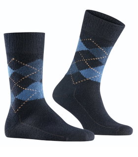 Burlington Daily Sock Preston (soft material quality) navy blue Men - 1 pair