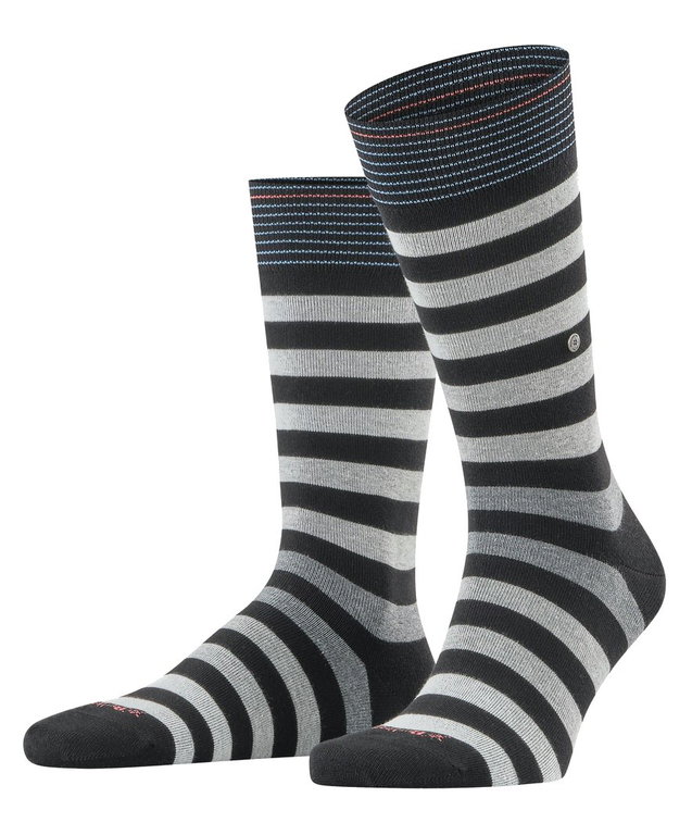 Burlington Tagessocke Blackpool New (Blockstreifen) schwarz/bunt Herren - 1 Paar