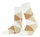 Burlington Tagessocke Bonnie (Baumwolle) weiss/beige Damen - 1 Paar