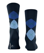 Burlington Tagessocke Crew King SO (Argyle-Muster) #23 marineblau Herren - 1 Paar