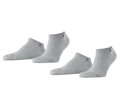 Burlington Tagessocke Sneaker Everyday hellgrau Herren - 2 Paar