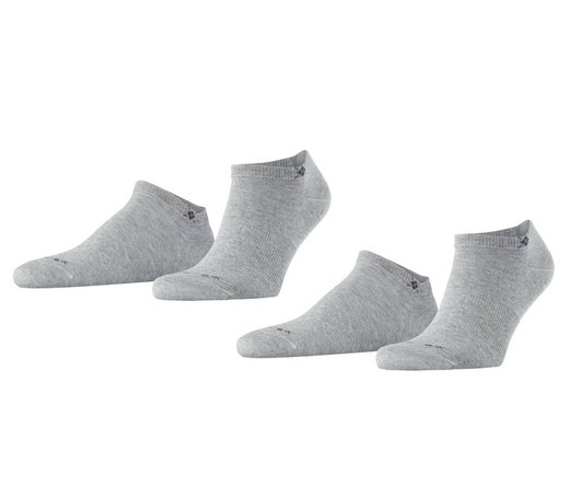 Burlington Daily Sneaker Socks Light Grey Men - 2 Pairs