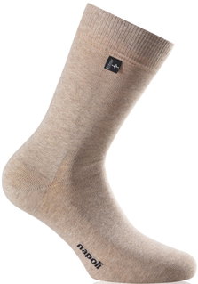 Rohner Business Socks Crew Napoli Beige Men's Single Pair
