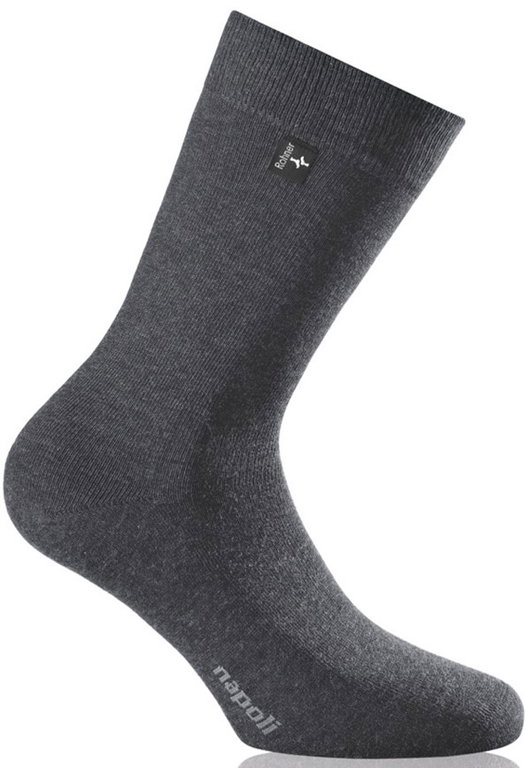 Rohner Business Socks Crew Napoli Charcoal Men’s Single Pair