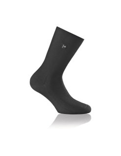 Rohner Businesssocke Crew Platin schwarz Herren - 1 Paar