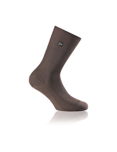 Rohner Businesssocke Crew Platin dunkelbraun Herren - 1 Paar