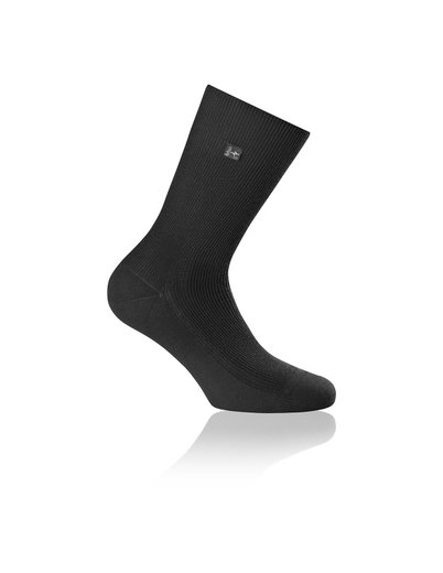 Rohner Business Socks Crew SupeR Organic Cotton Black Men's Single Pair