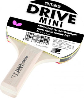 Butterfly Table Tennis Bat Drive MINI with Sponge and Rubber - 1 Bat