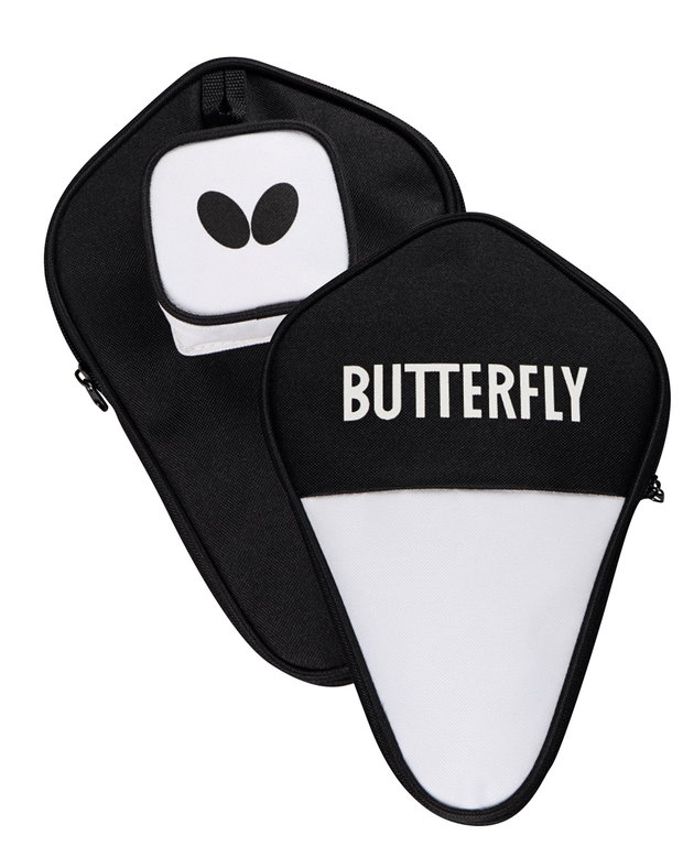 Butterfly Tischtennisschlägerhülle Cell Case I - Schlägerhülle für 1 Schläger und 4 Bälle - schwarz/weiss