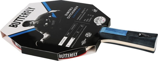 Butterfly Tischtennisschläger Dimitrij Ovtcharov Sapphire - Addoy Belag mit einem 1,5mm Schwamm - 1 Schläger
