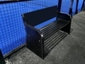 Carrington Sitzbank aus Stahl (wetterfest) schwarz 1,51 x 0,55 x 0,79 m