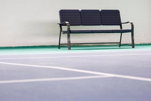 Carrington Tennisbank (wetterfest) schwarz 1,60 x 0,73 x 0,77 m