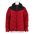 Champion Steppjacke - leichte wattierte Kapuzenjacke in Kontrastoptik - dunkelrot Damen