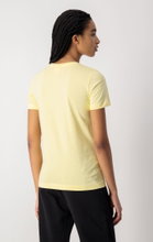 Champion Shirt (Baumwolle) Big Logo-Print gelb Damen