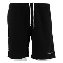 Champion Freizeithose Bermuda(Baumwolle) kurz Logo Schriftzug klein schwarz Herren