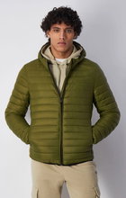 Champion quilted jacket with hood (light padding, warm) 2024 olive green Men
