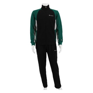 Champion Trainingsanzug Schriftzug ( Jacke & Hose ) dunkelgrün/schwarz Herren