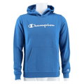 Champion Kapuzenpullover (Hoodie) Big Logo Print gefüttert hellblau/weiss Kinder