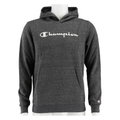Champion Kapuzenpullover Hoodie Big Logo Print (gefüttert) dunkelgrau melange Kinder