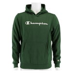Champion Kapuzenpullover Hoodie Big Logo Print (gefüttert) dunkelgrün Kinder