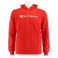 Champion Kapuzenpullover Hoodie Big Logo Print (gefüttert) feuerrot Kinder