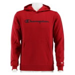 Champion Hooded Sweatshirt Hoodie Big Logo Print (lined) dark red Boys